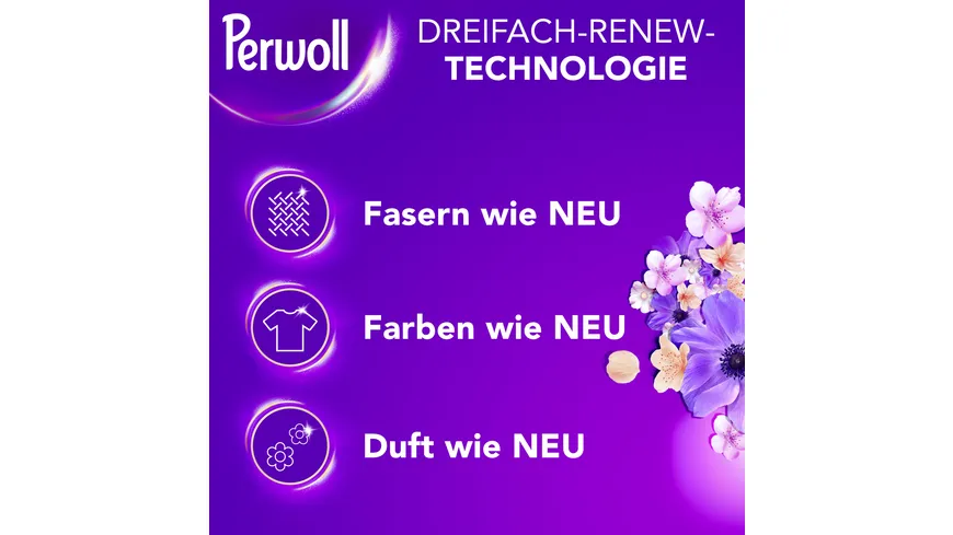 Perwoll Renew Black Waschmittel Blütenmeer 1.35 l