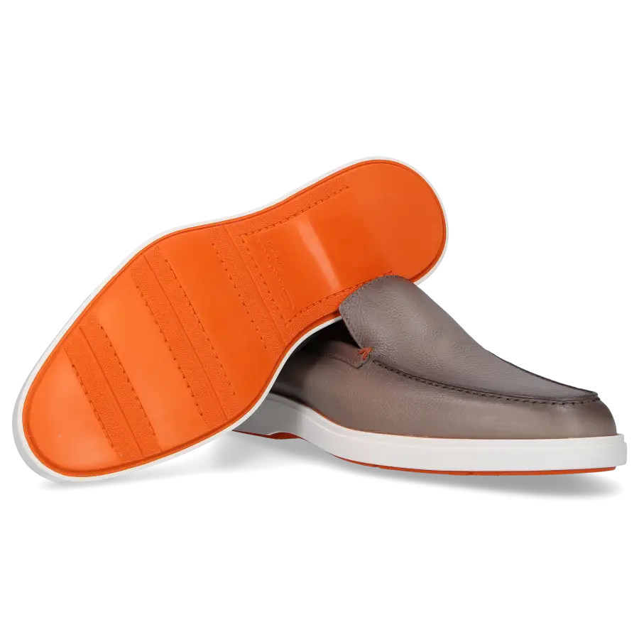 Santoni - Loafer 17824 Veloursleder - grau