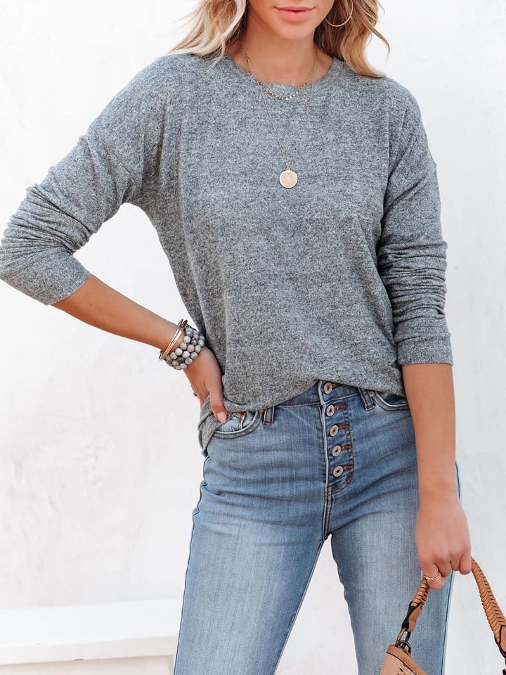Milan Kiss Sweatshirt in Grau günstig kaufen