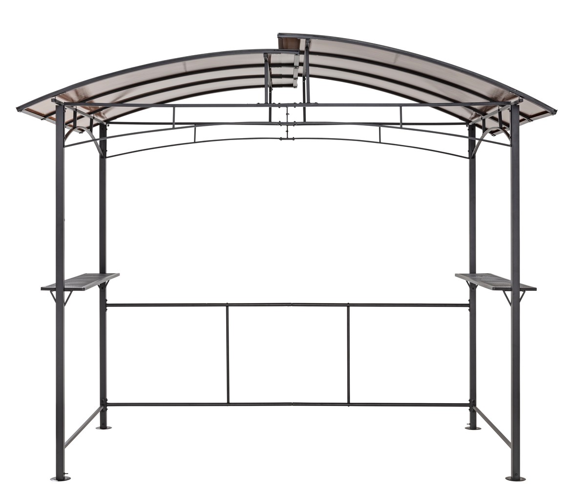 HC Home & Living Aluminium-Grillpavillon, ca. 165 x 275 x 235 cm - Anthrazit