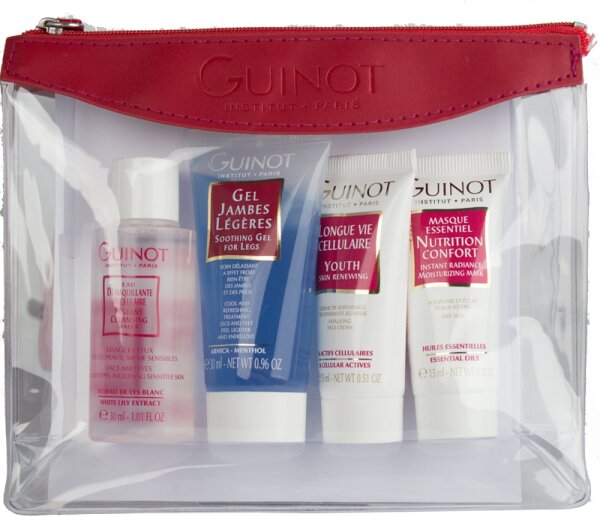 Guinot Reisetaschen Set 4-teilig + Tasche Pflegeset
