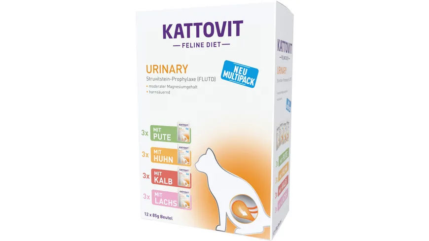 Kattovit Katzennassfutter Urinary Multipack 85 g