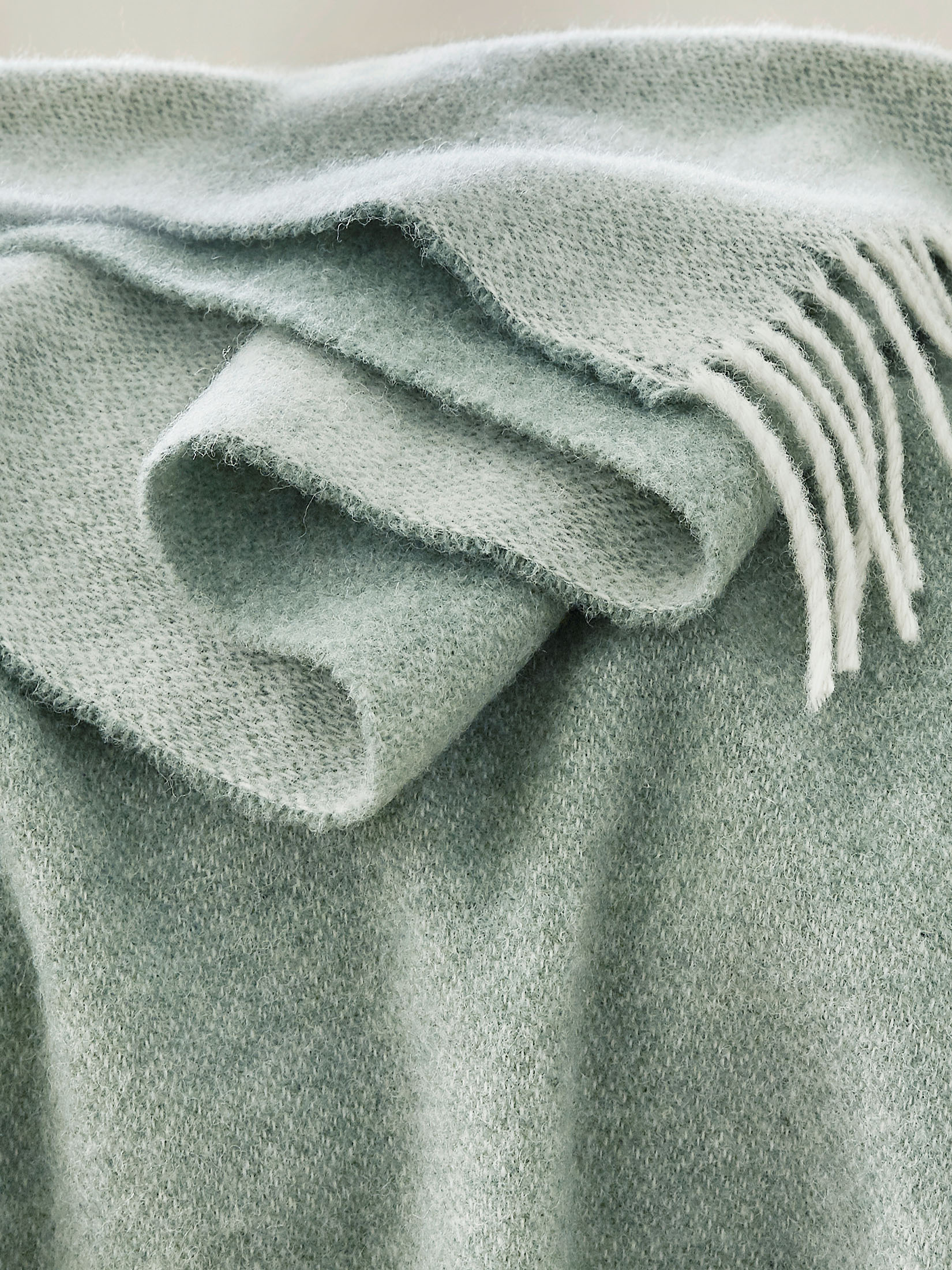 Runa Wolldecke, Offwhite/Mint