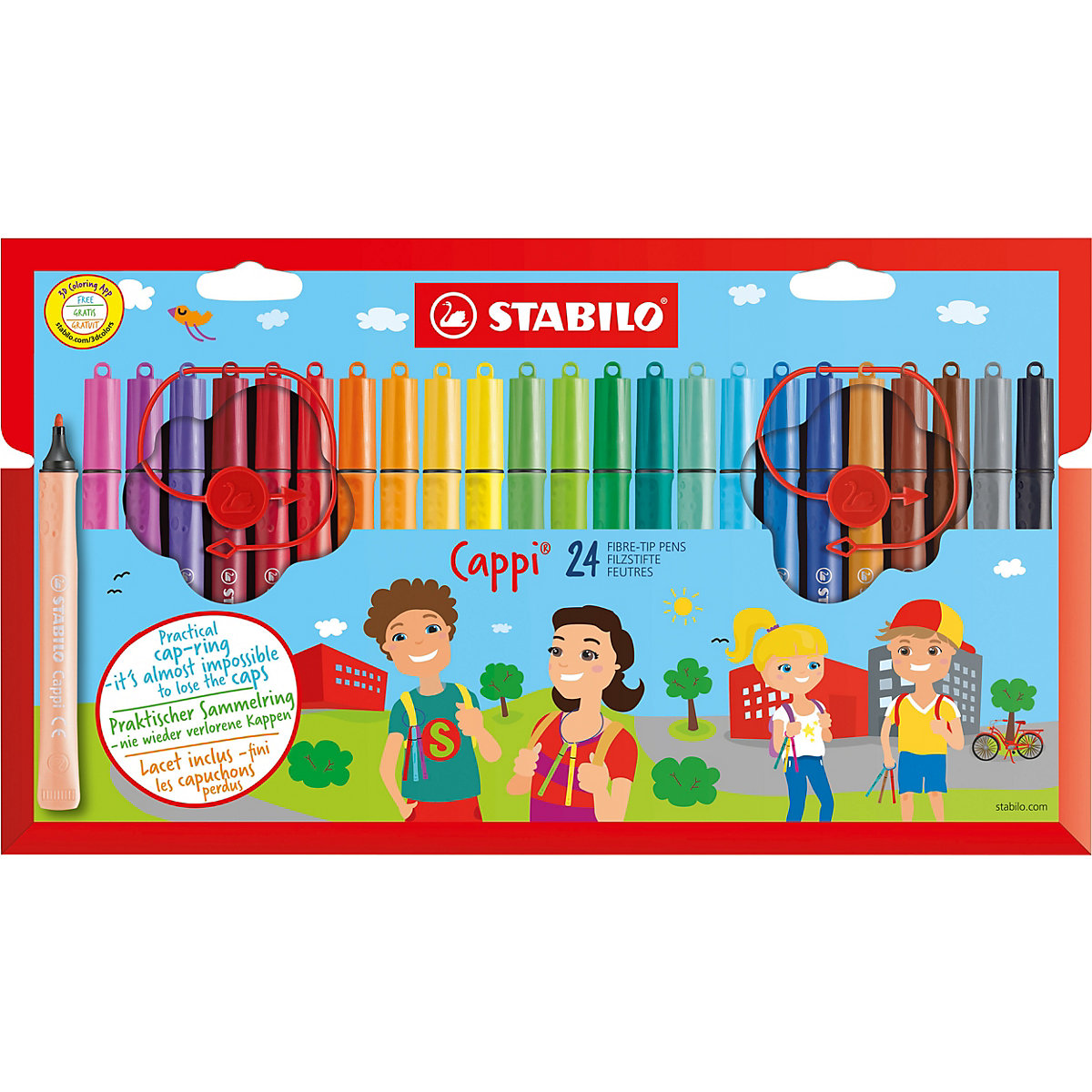Filzstifte Cappi, 24 Farben