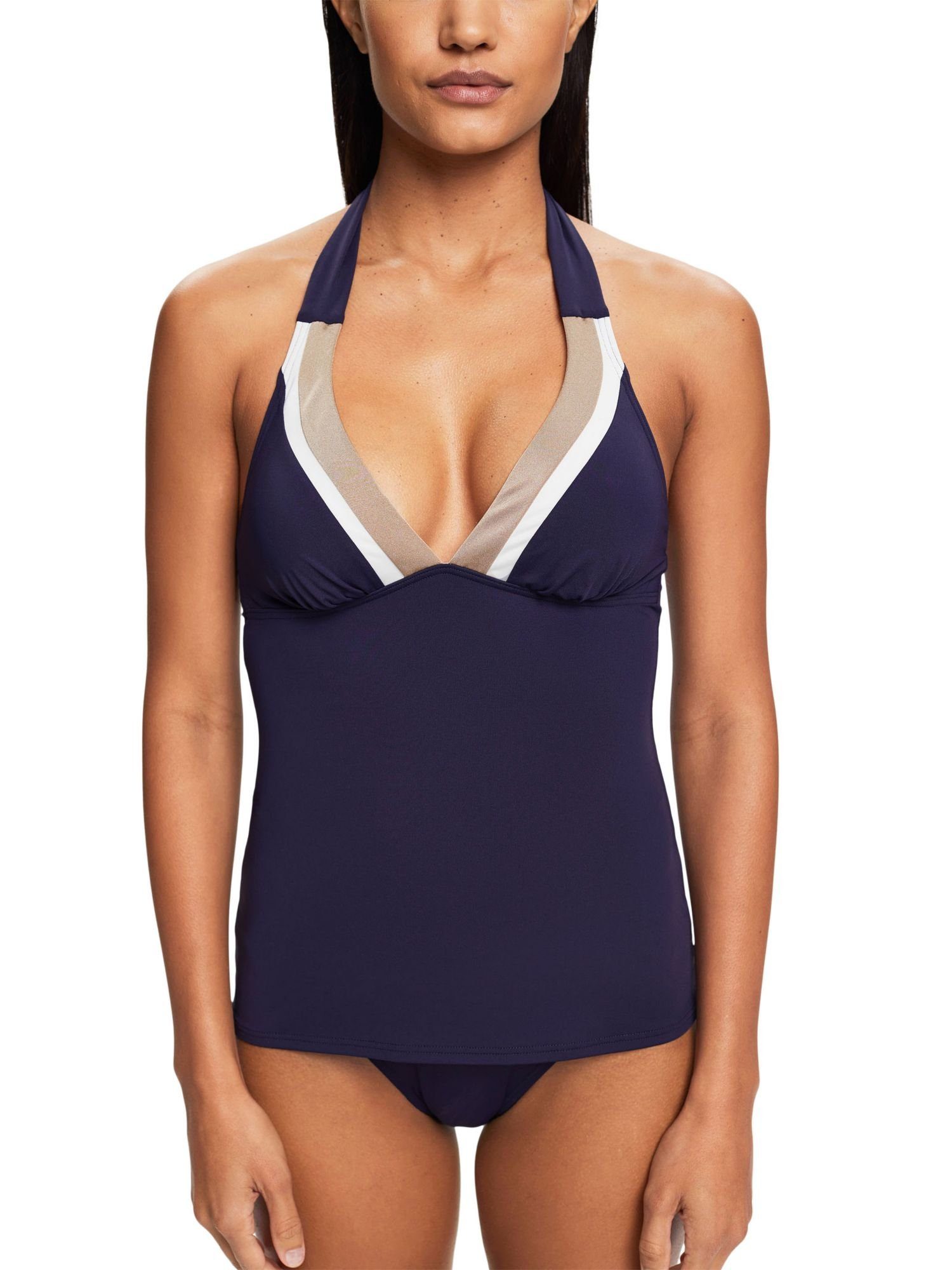 Esprit Tankini-Top Wattiertes Neckholer-Bikinitop