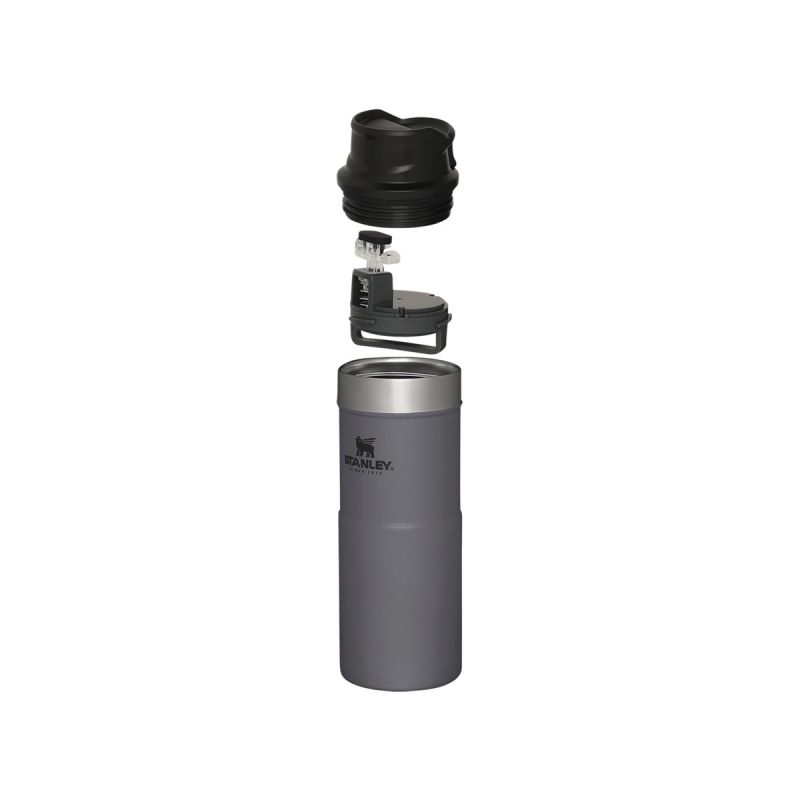 Stanley Classic Trigger-Action Travel MUG 12oz \/350ml Charcoal