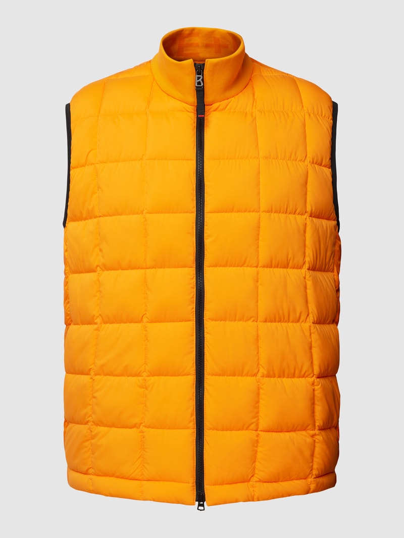 Steppweste mit Stehkragen Modell 'VENTO' in orange