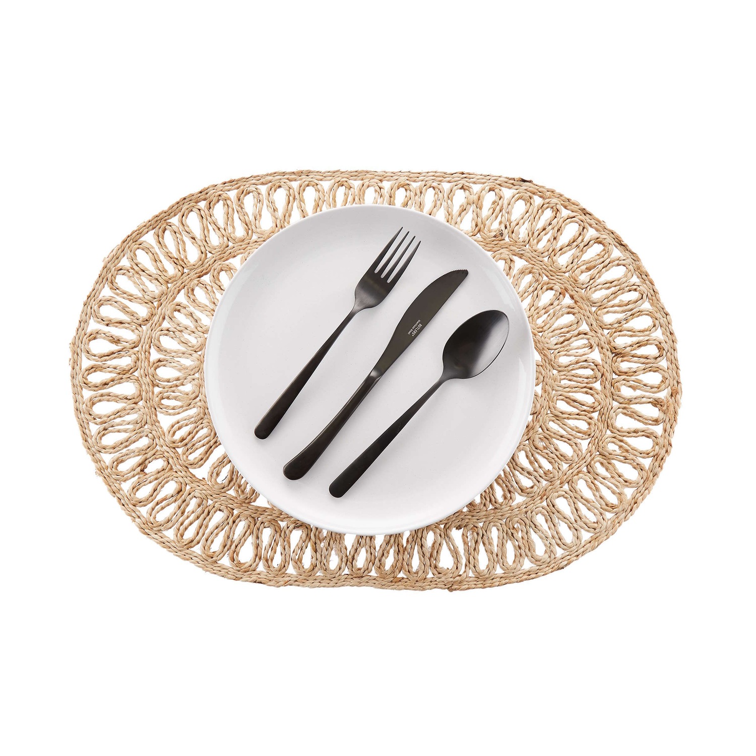 JUTE TWIST Platzset oval L 51 x B 35cm