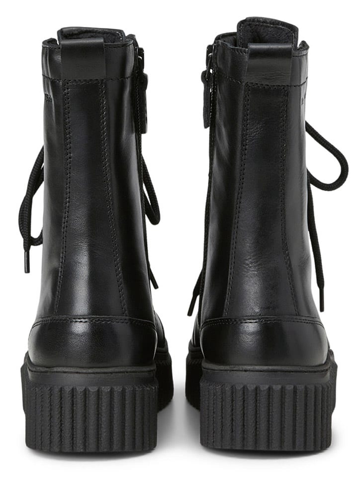 Marc O'Polo Shoes Leder-Boots in Schwarz günstig kaufen