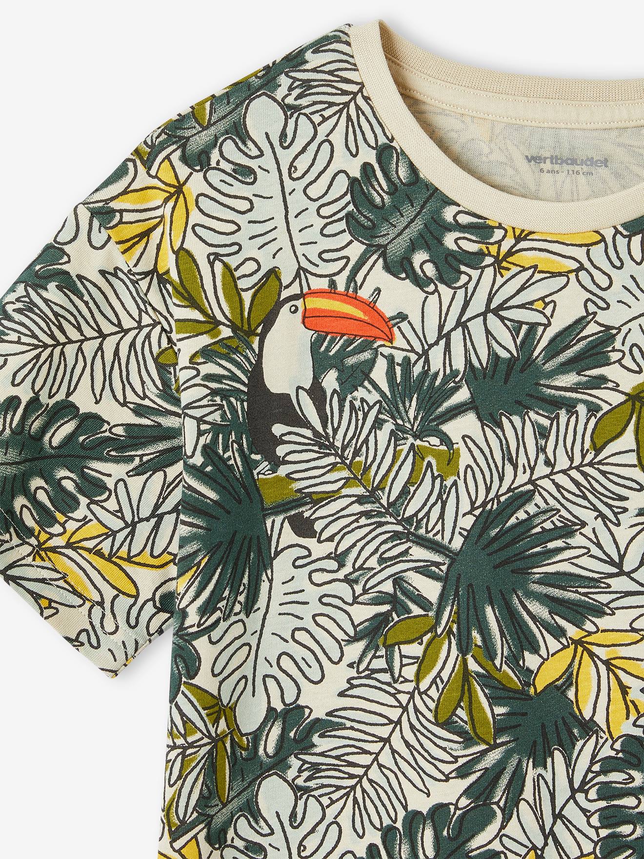 Vertbaudet Jungen T-Shirt mit Recycling-Baumwolle - schieferblau