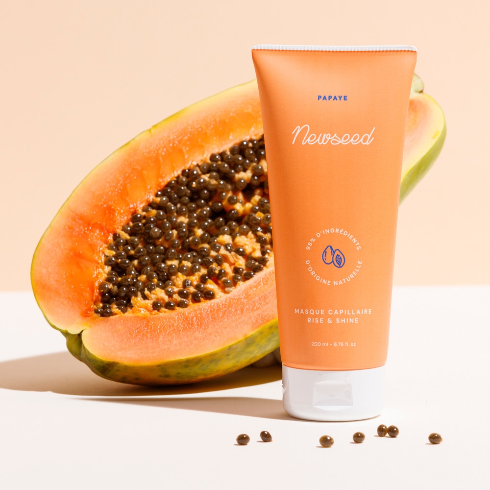 newseed Rise & Shine Masque capillaire nourrissant à la Papaye
