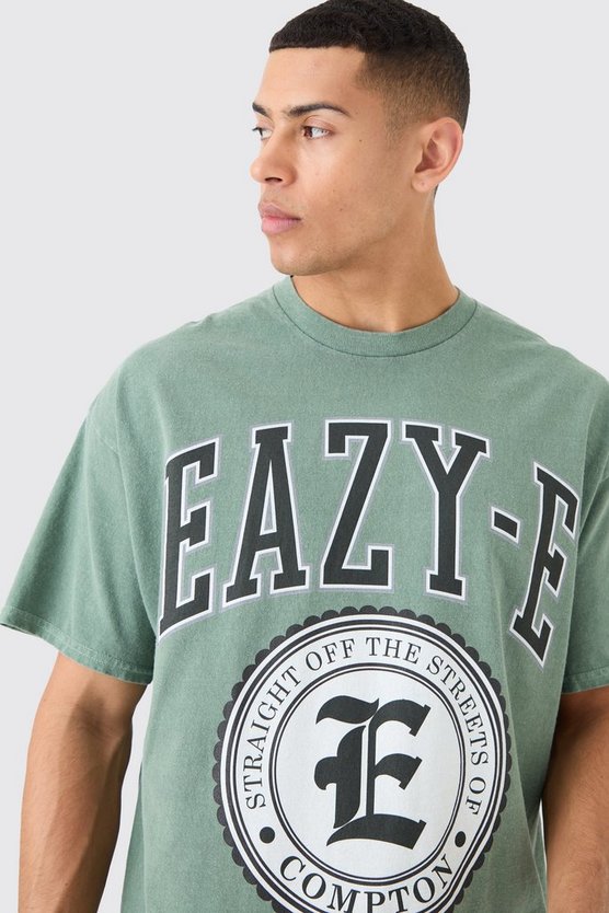 Oversize T-Shirt mit lizenziertem Easy E Wash Print