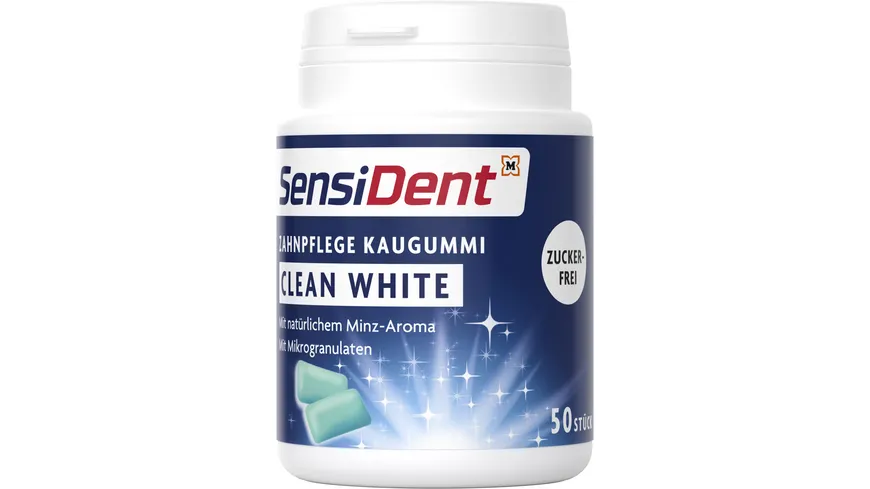 SensiDent Zahnpflege Kaugummi Clean White