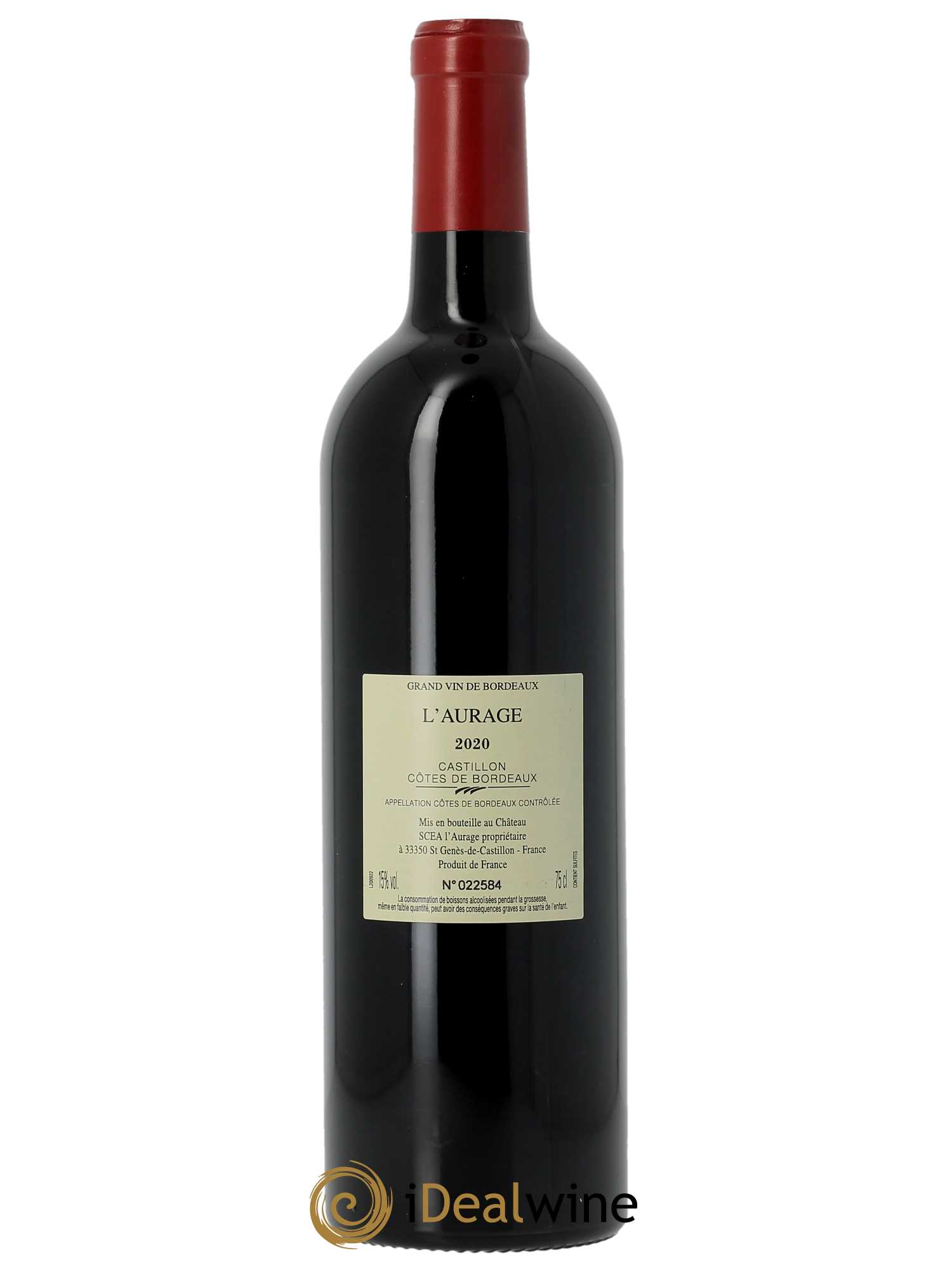 L'Aurage  2020 - Lot de 1 Bouteille