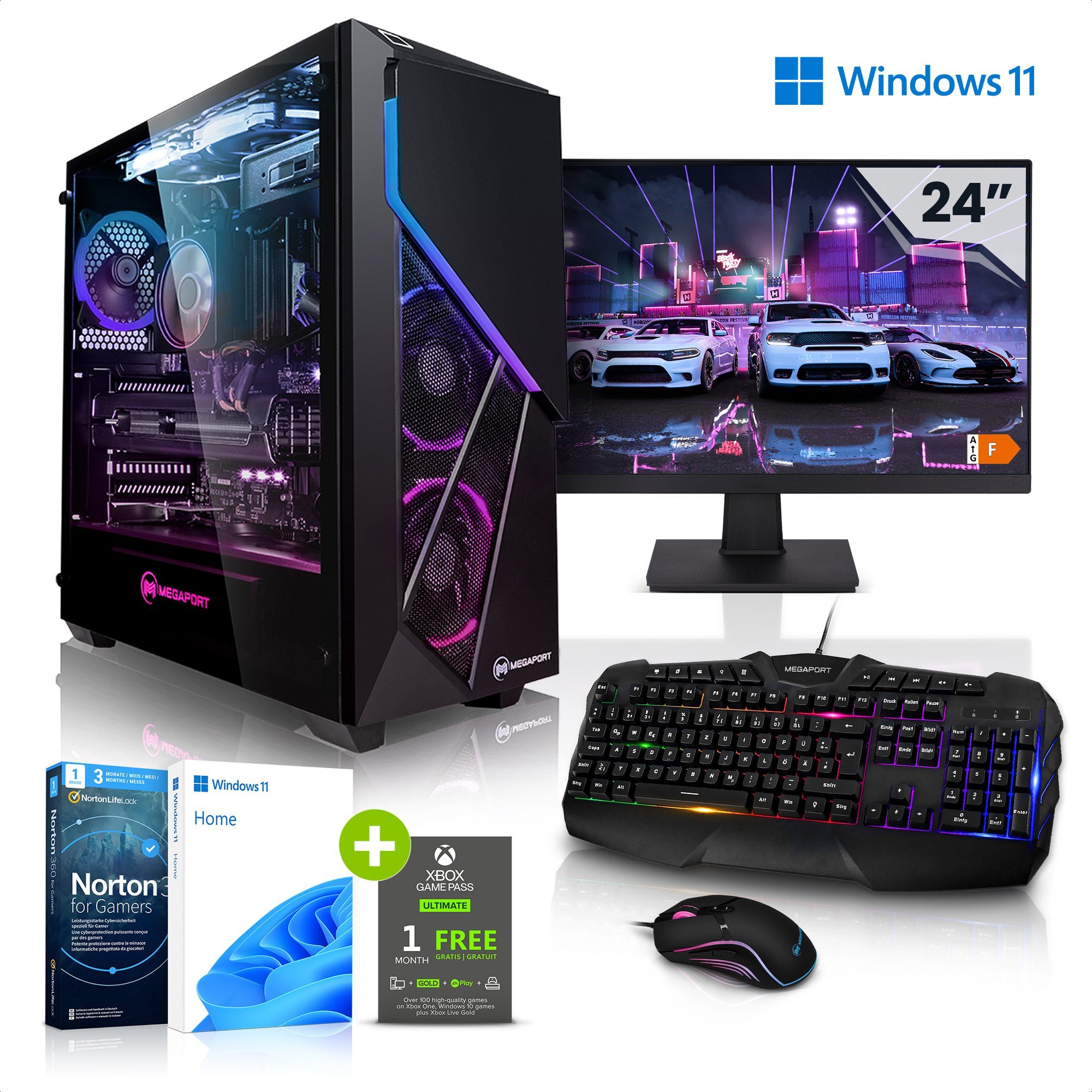 Megaport Gaming-PC-Komplettsystem (24