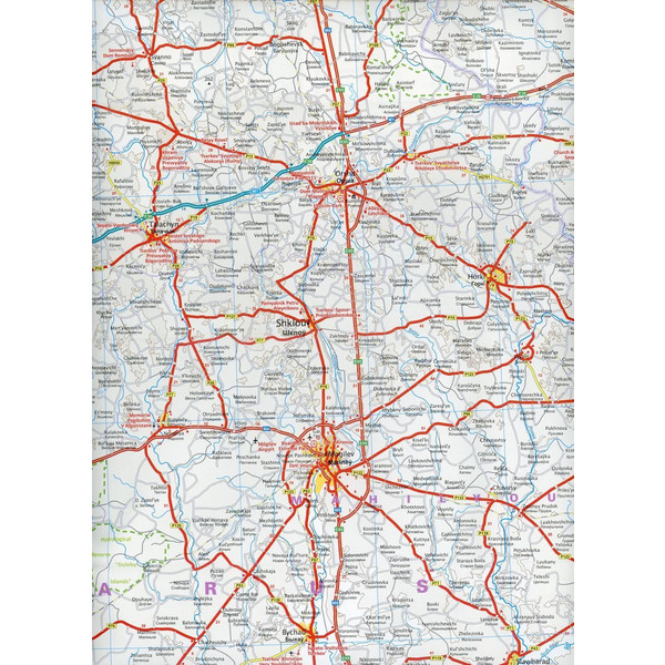 Reise Know-How Landkarte Weißrussland / Belarus (1:550.000) - Straßenkarte