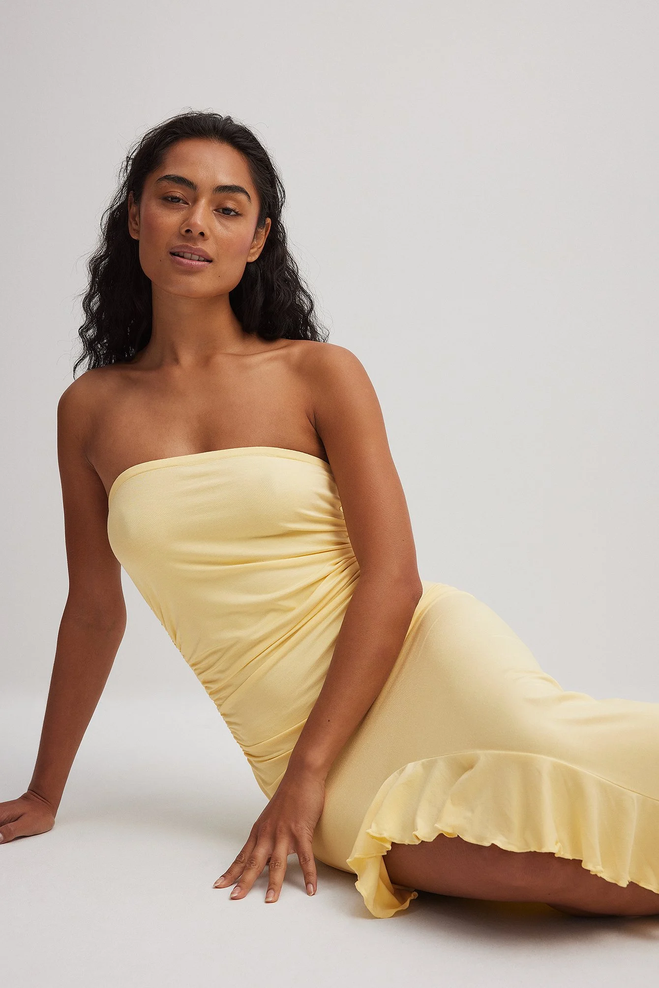 Ärmelloses Jersey-Maxikleid