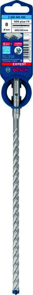 Bosch Blue Zubehör 2608900090 Expert SDS plus-7X Schlagbohrmaschine 8 x 200 x 265 mm
