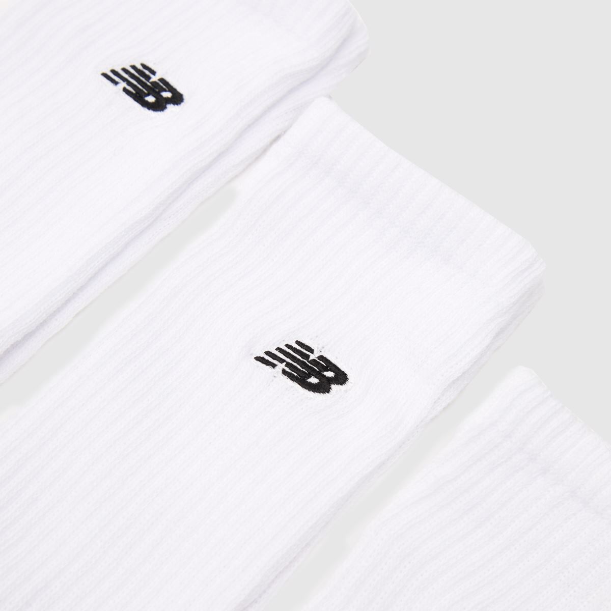 New Balance vita strumpor med liten logotyp, 3-pack