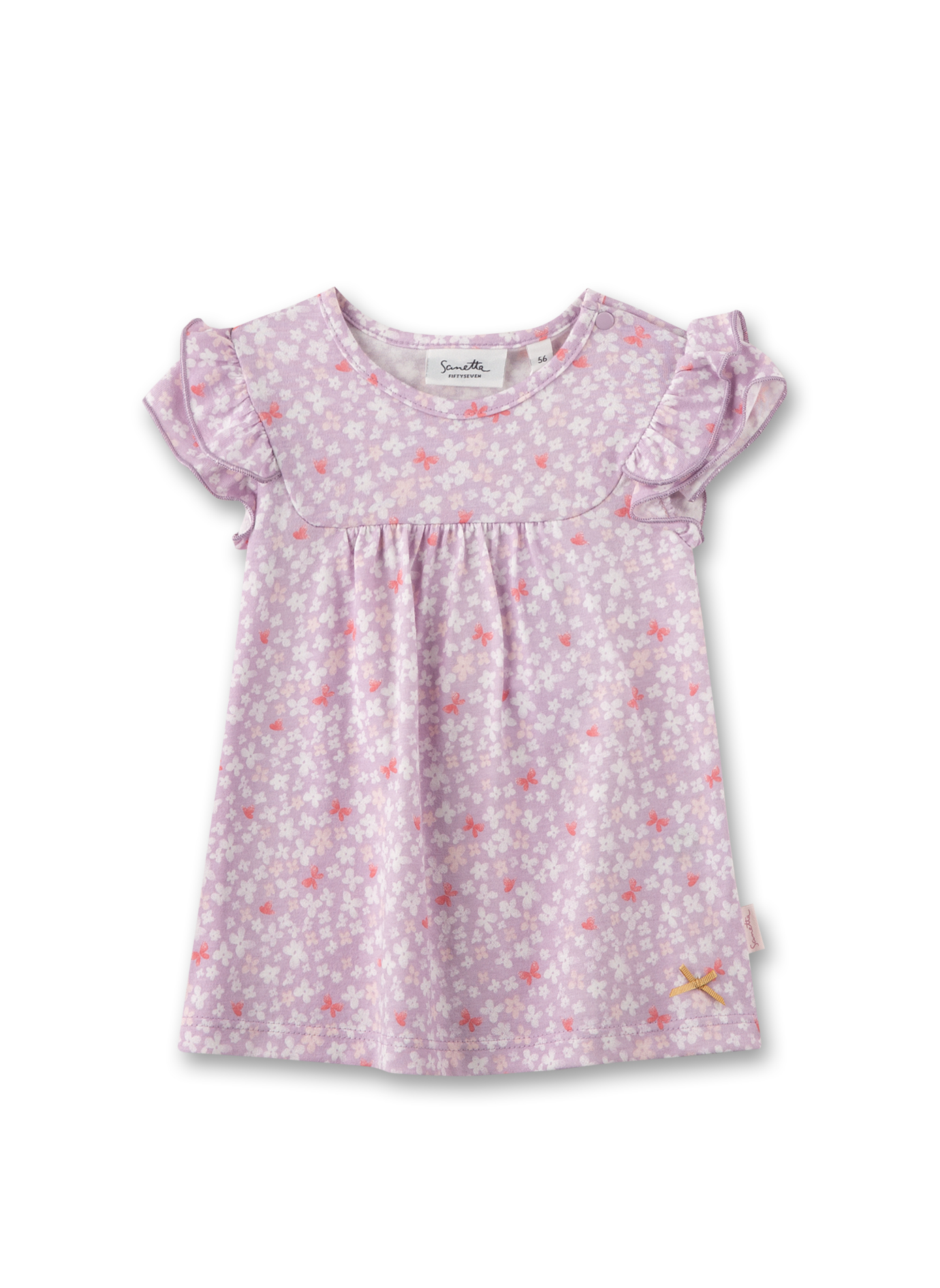 Mädch-Kleid kurzarm Lila