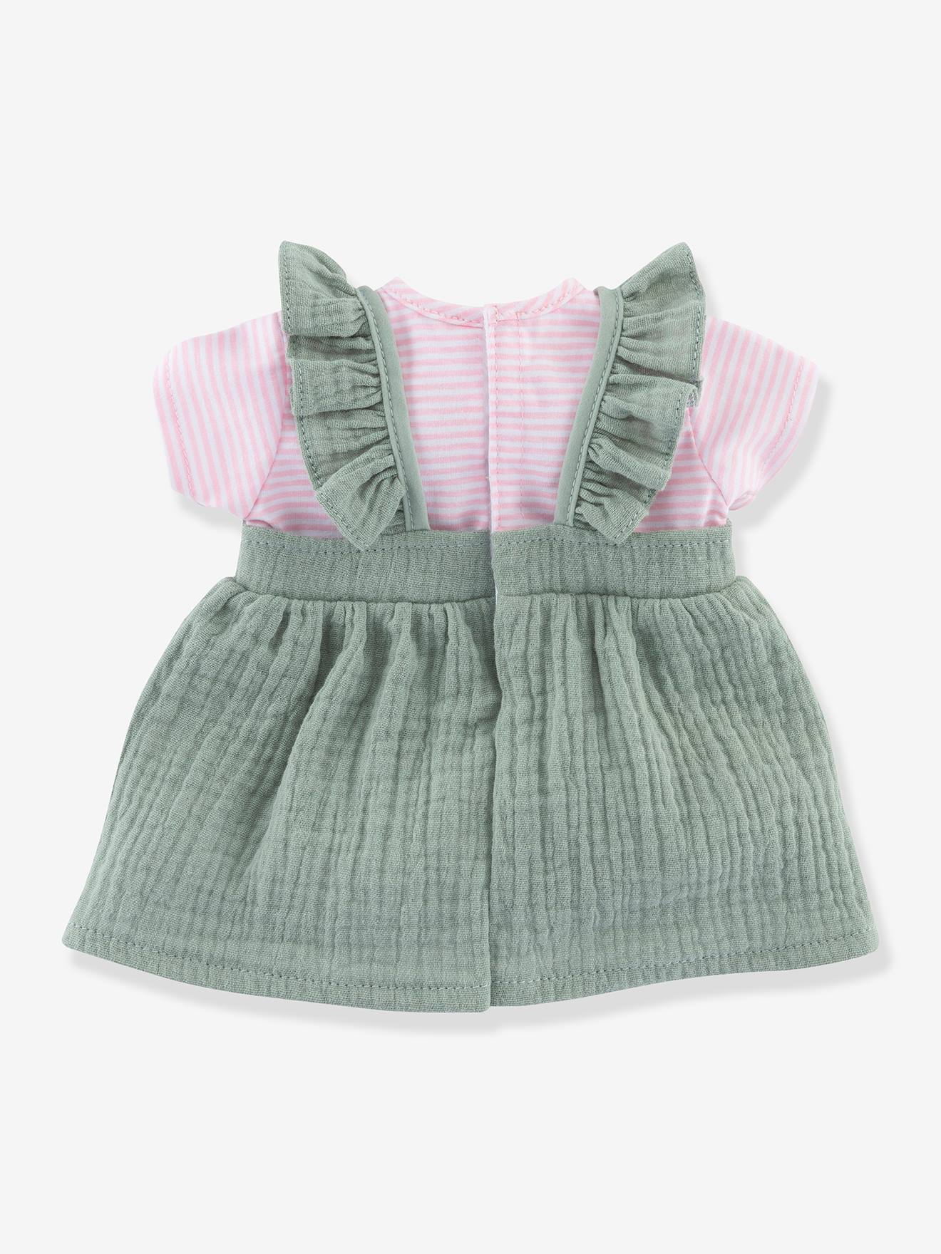 Corolle Puppenkleidung: Kleid & T-Shirt Bords de Loire COROLLE, 30 cm - aqua
