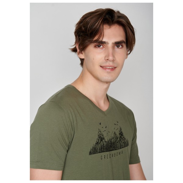 GreenBomb - Nature Mountain Logo (Peak) - T-Shirt