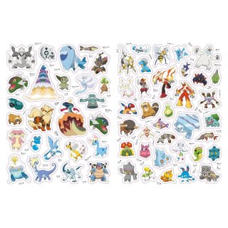 Pokémon Buch - Das große Stickerbuch mit allen Regionen von Kanto bis Galar