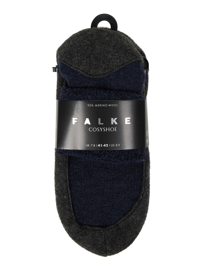 Socken mit elastischem Rippenbündchen Modell 'COSYSHOES' in marineblau