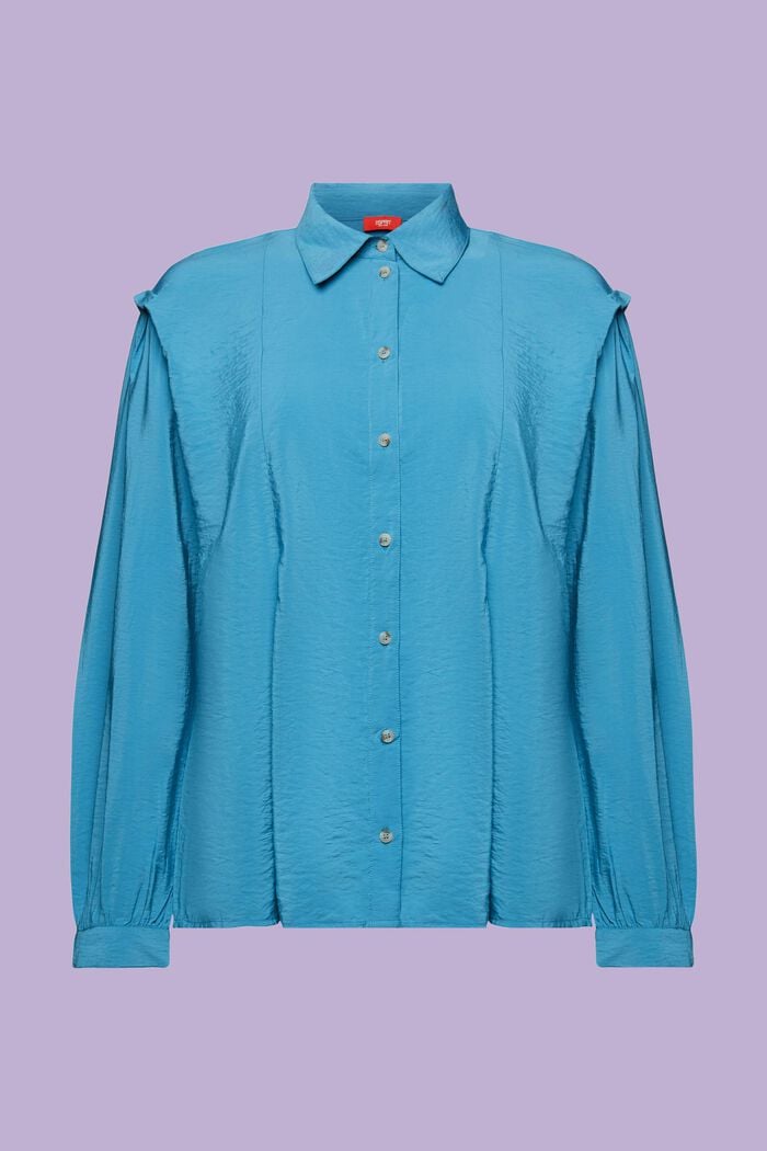Bluse in Crinkle-Optik