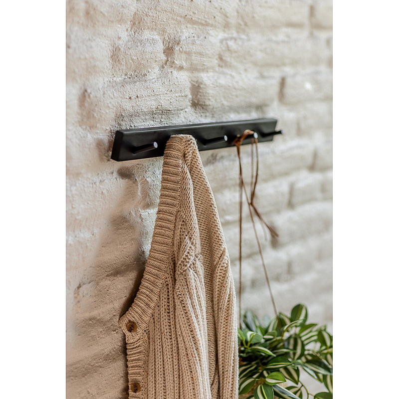 Home Knaggrekke 5 knagger 48 cm bøk sort