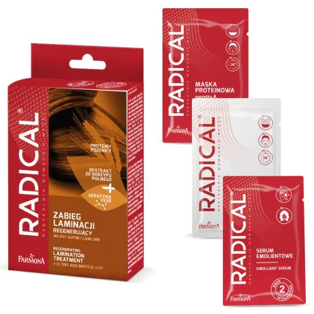 Radikalni regenerirajući tretman laminacije kose (proteinska maska 15ml + keratinski booster 15ml + serum)