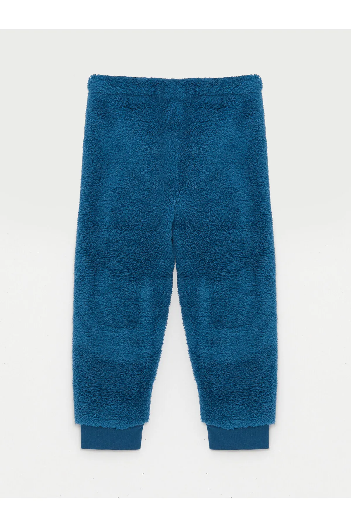 LC Waikiki  Langarm-Pyjama-Set für Jungen aus Plüsch mit Rundhalsausschnitt und Stickerei-Detail