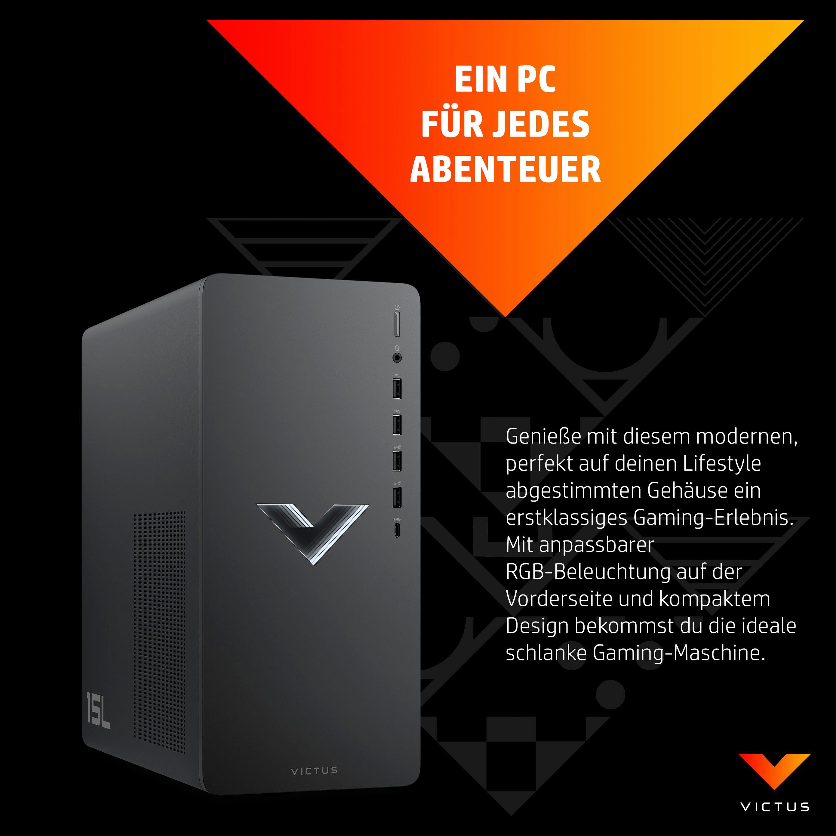 HP Victus TG02-1213ng Gaming-PC (Intel Core i5 13400F, GeForce RTX 3050, 16 GB RAM, 512 GB SSD, Luftkühlung)