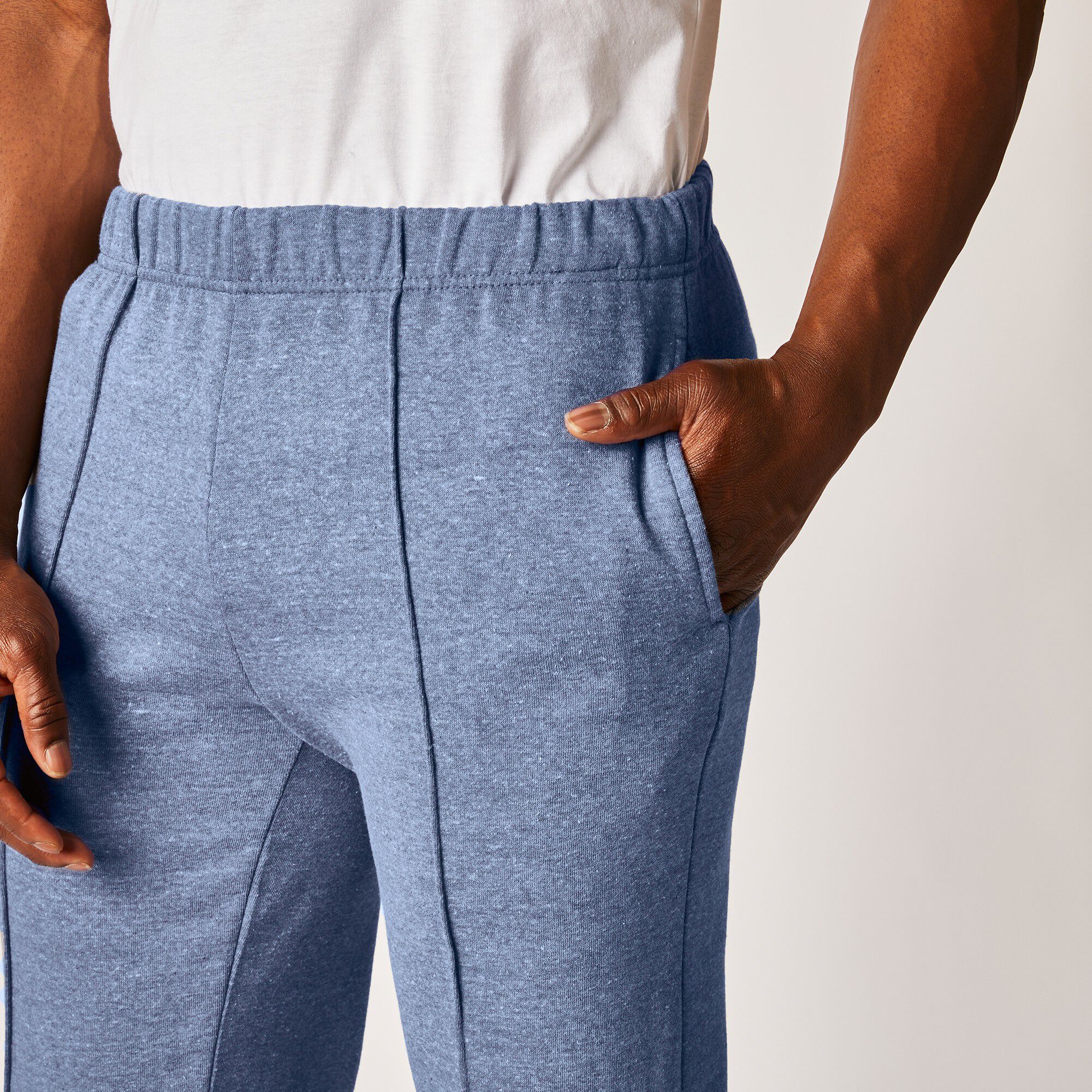 Pantalon loisirs molleton, bas droits