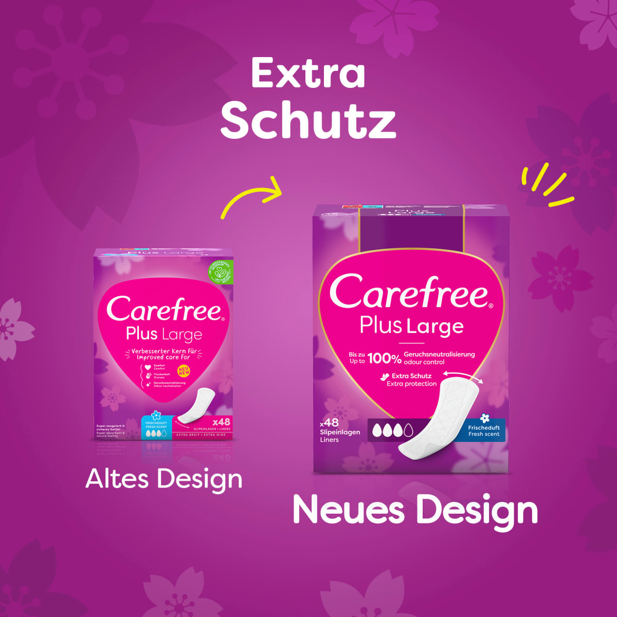 Slipeinlagen Plus Large mit Frischeduft, 48 St