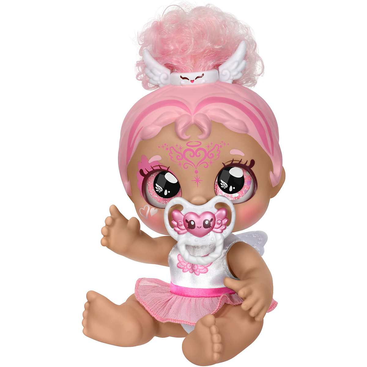 Kindi Kids™ Babyschwester Winnie Wings als Engel mit magischer Gesichtsbemalung