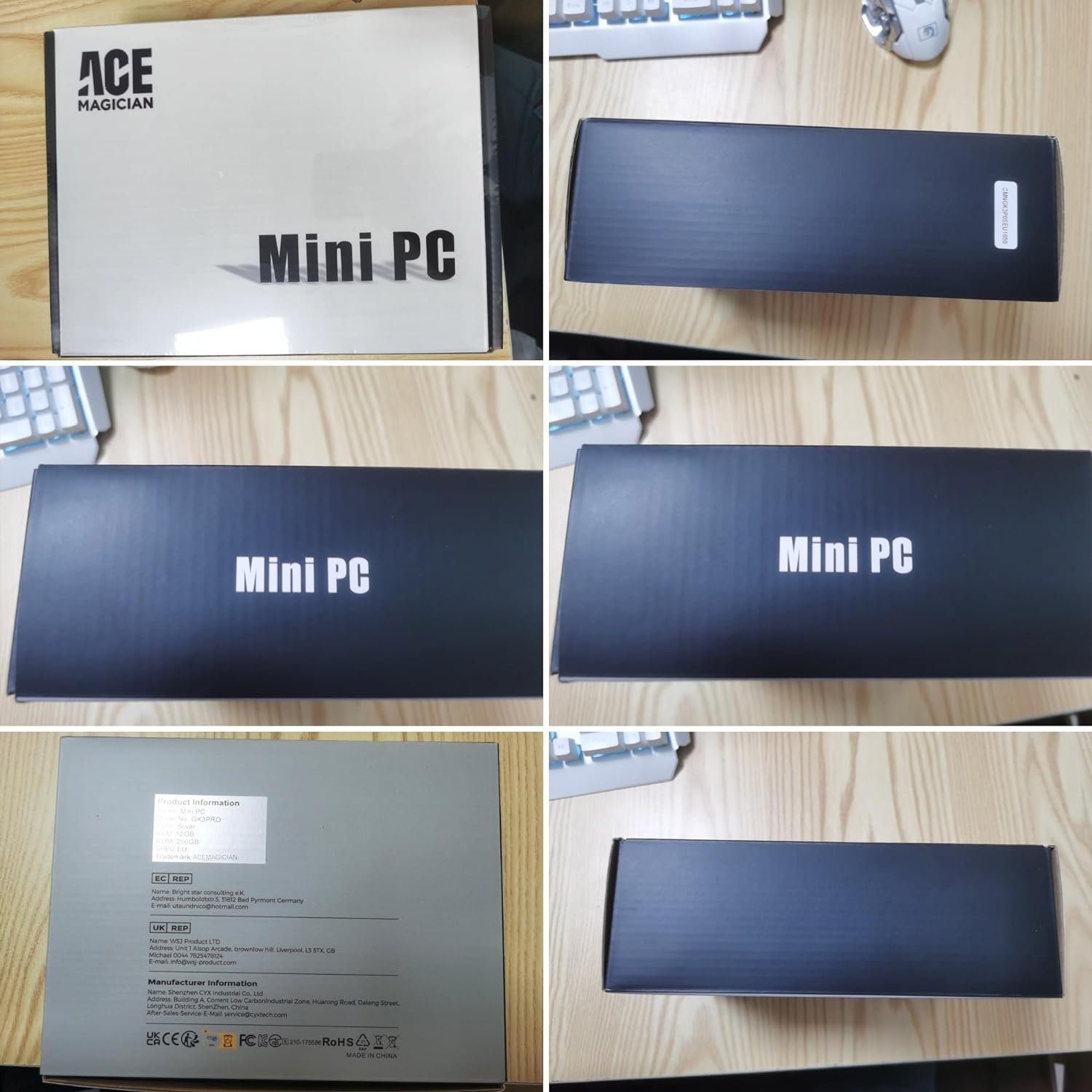 ACEMAGICIAN Mini-PC (Intel Celeron N5105, UHD Graphics 450MHz-800MHz, 12 GB RAM, 256 GB SSD, 4K HD Dual HDMI, Dual Band WiFi 2,4G/5G, BT 4.2, Gigabit Ethernet)
