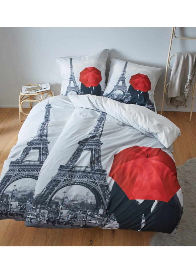 Wendebettwäsche mit Paris-Motiv