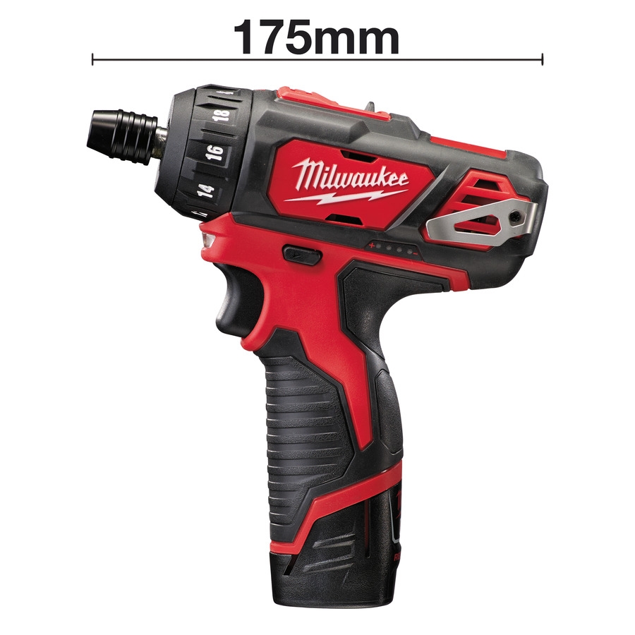Milwaukee 4933441900 M12BD-202C Încărcător de găurit compact cu acumulator 12V 2,0AH