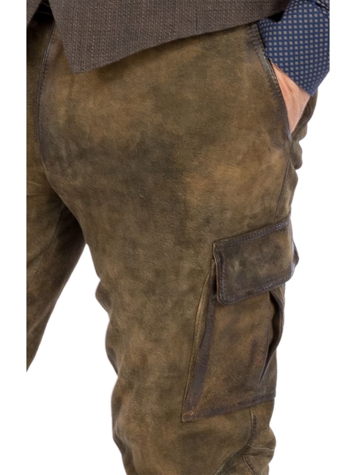 MADDOX Lederhose LUCKI in braun günstig kaufen