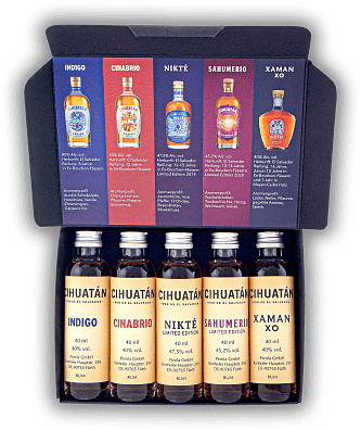 Ron Cihuatan Rum Tasting Box 5x0,04 Liter Ron Cihuatan Rum Tasting Box 5x0,04 Liter Eine feine Rum-Auswahl der Marke aus El Salvador. 0,2	 Liter - Vol 42,54%
