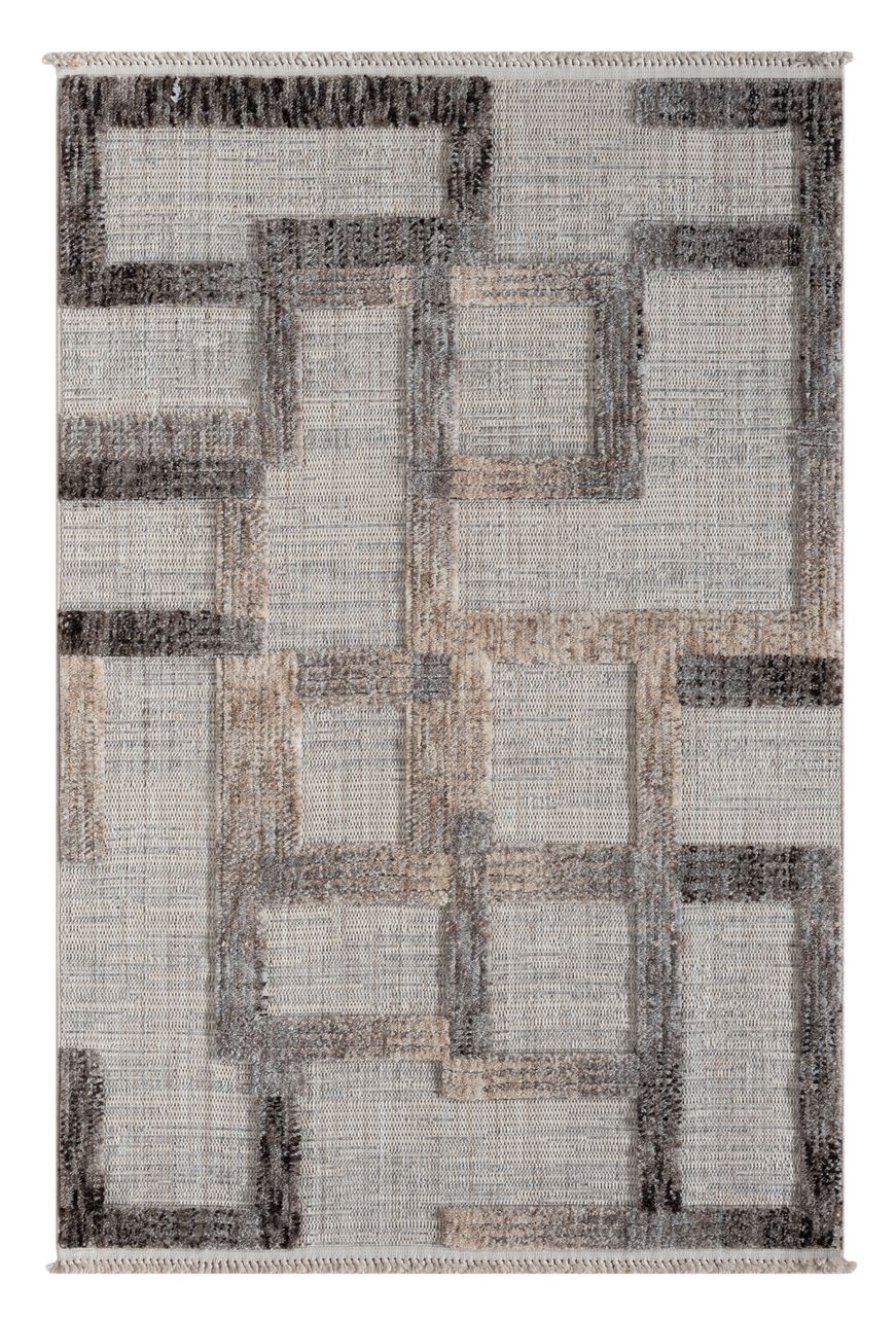 MyFlair Teppich Jade, 140cm x 200cm, Farbe Beige, rechteckig, Florhöhe 15mm
