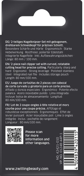 ZWILLING Beauty Classic Nagelknipser-Set - blue Nagelknipser
