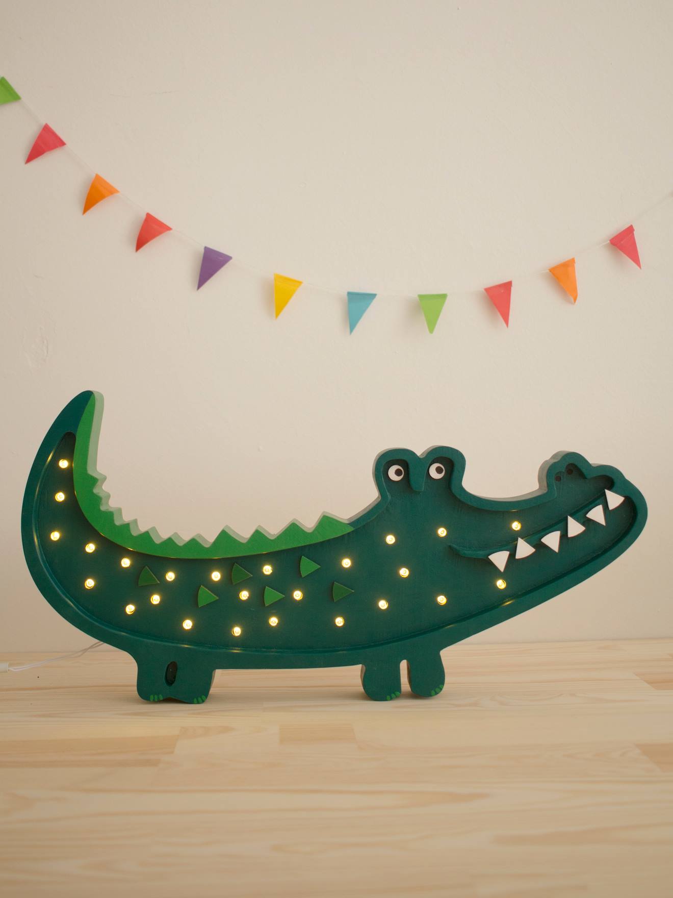 Lampe veilleuse Crocodile LITTLE LIGHTS vert