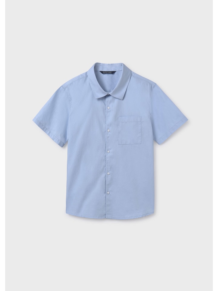 Mayoral Kurzarmhemd festlich elegant in himmelblau günstig kaufen