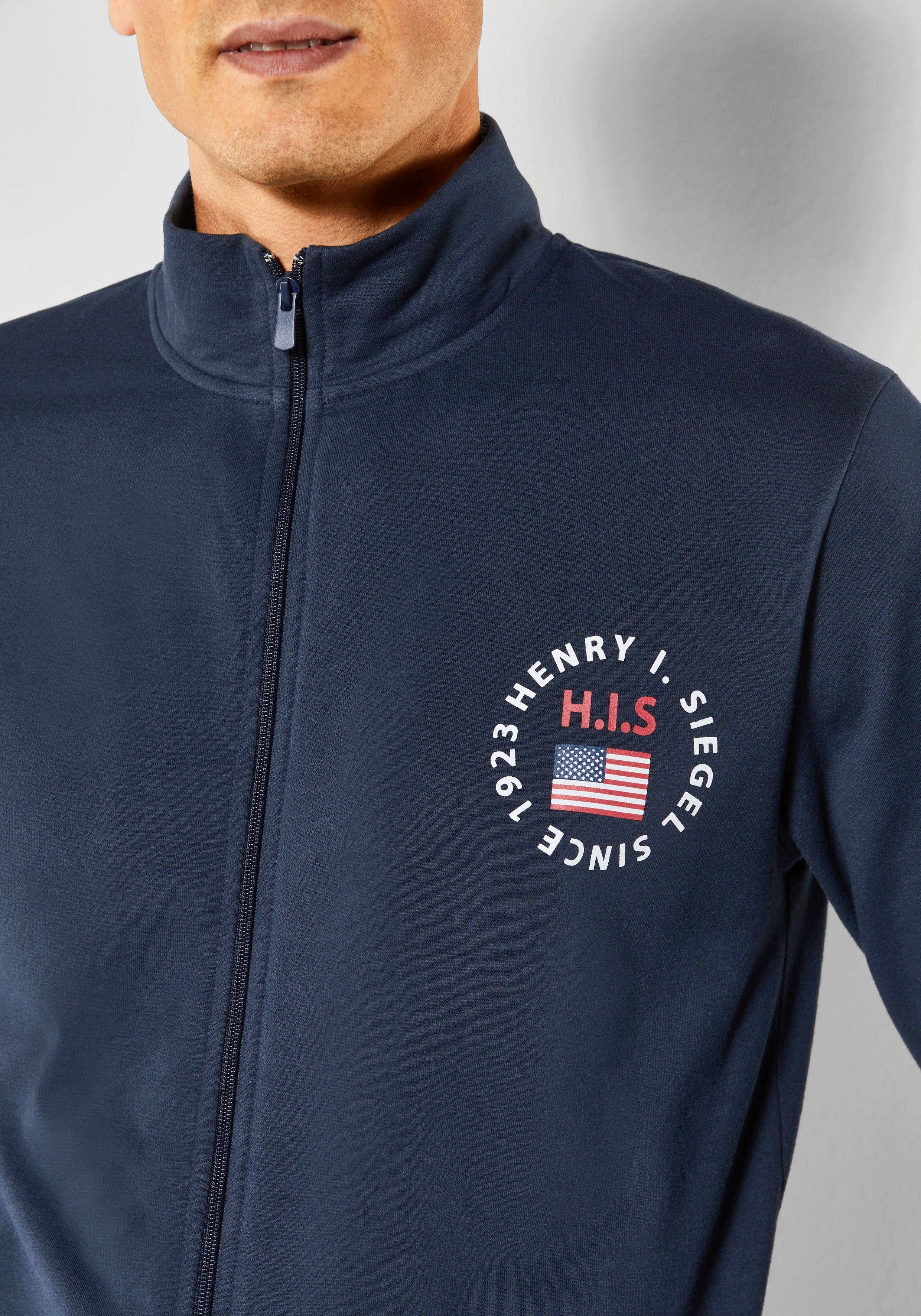 H.I.S Sweatjacke mit Stehkragen