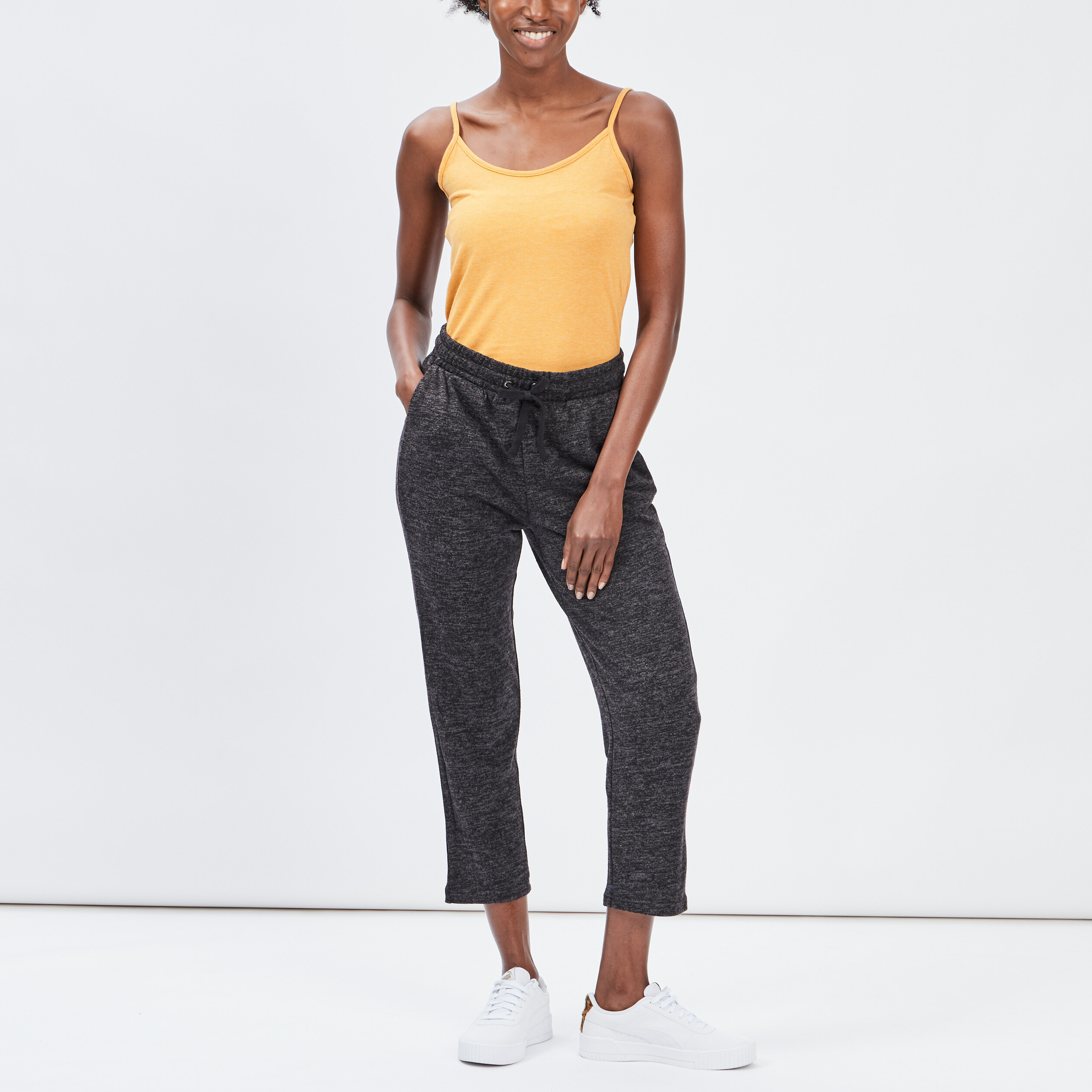 Pantalon jogging 7 8ème gris foncé femme | La Halle