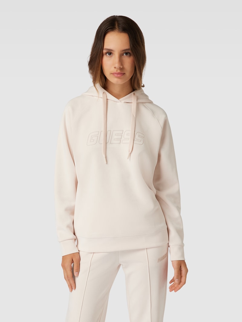 Hoodie mit Label-Detail Modell 'EUPHEMIA' in sand