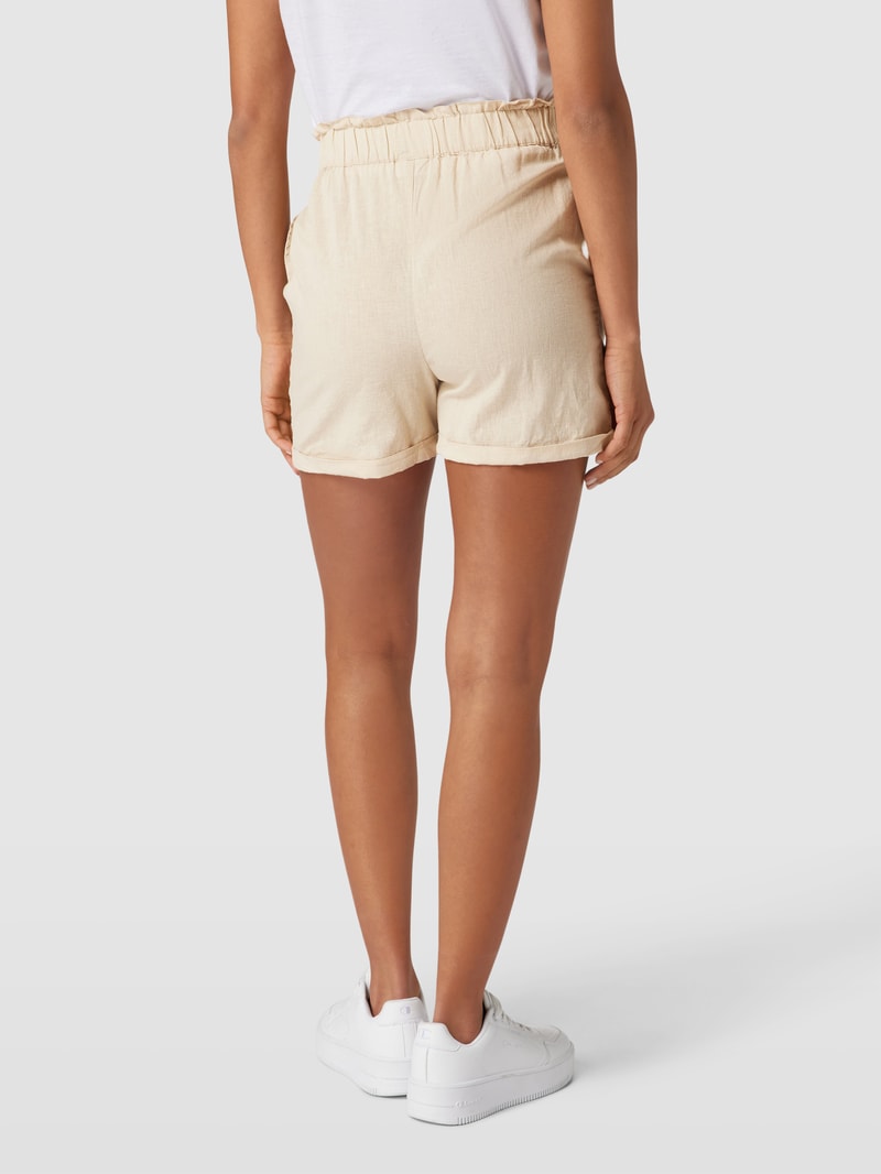 Shorts mit elastischem Bund Modell 'MOYA' in sand