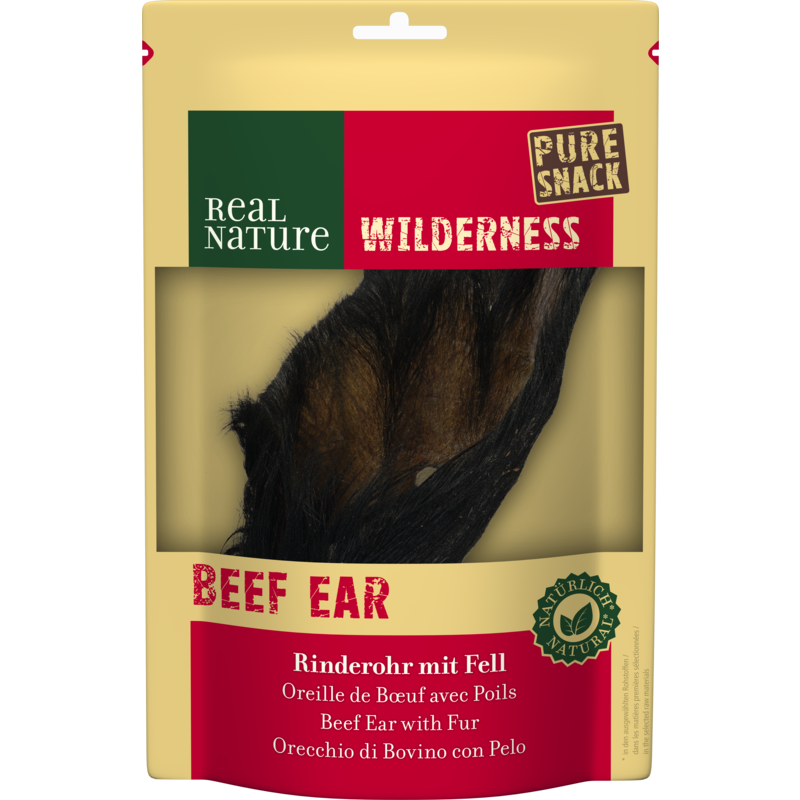 REAL NATURE Snacks REAL NATURE WILDERNESS Rinderohr mit Fell 1 Stk.